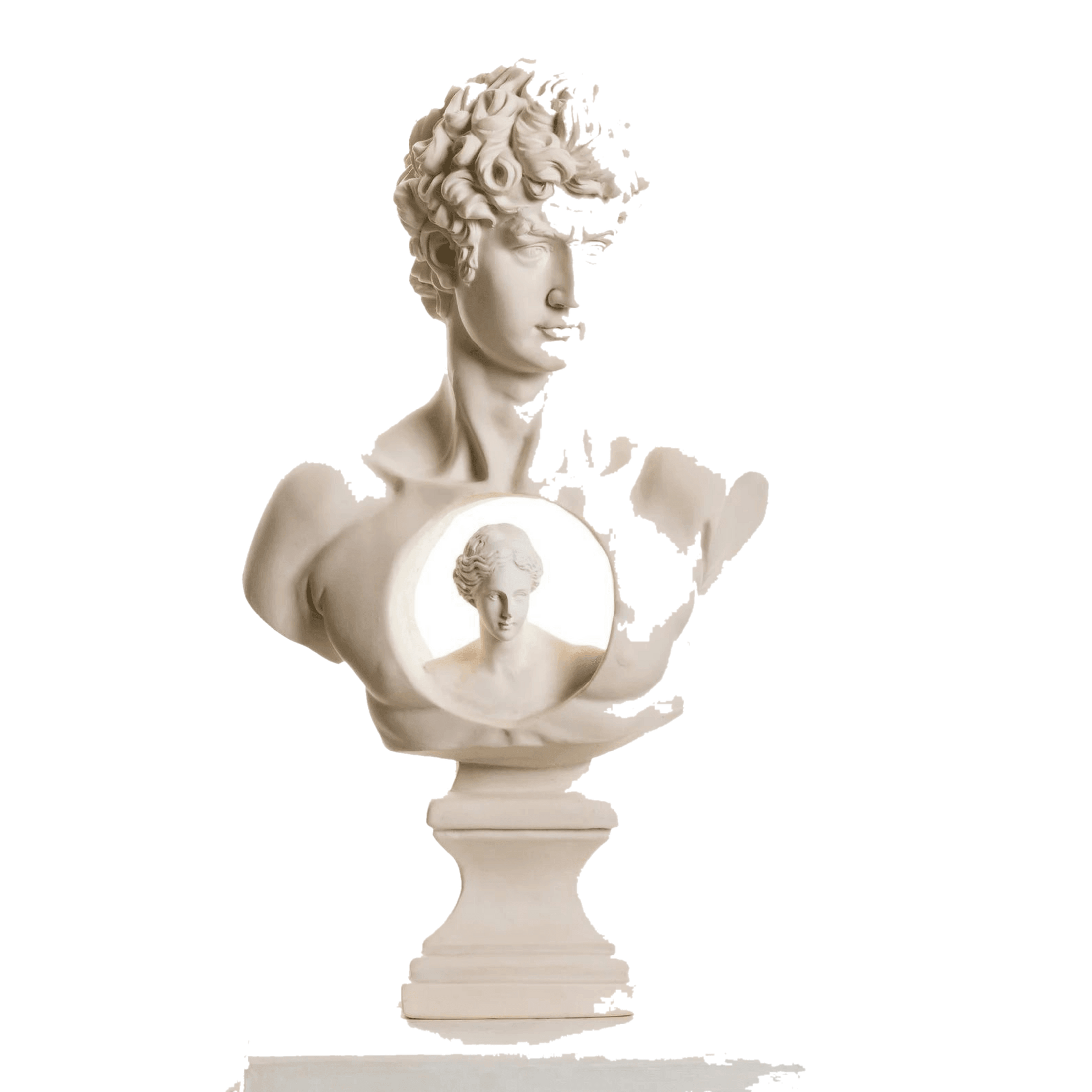 Drag&Drop transparent product image - Design David & Afrodit Bust