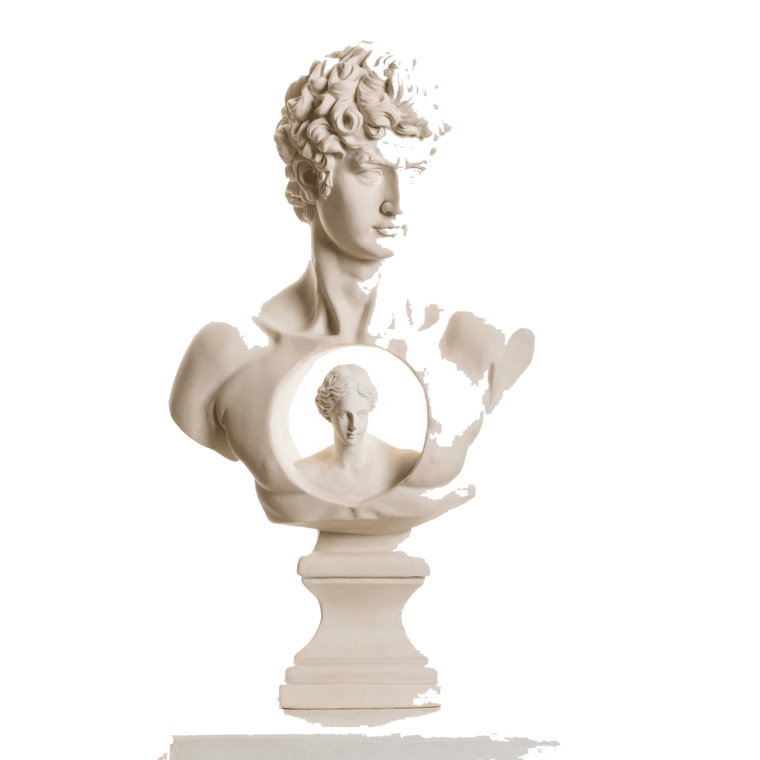 Drag&Drop transparent product image - Design David & Afrodit Bust